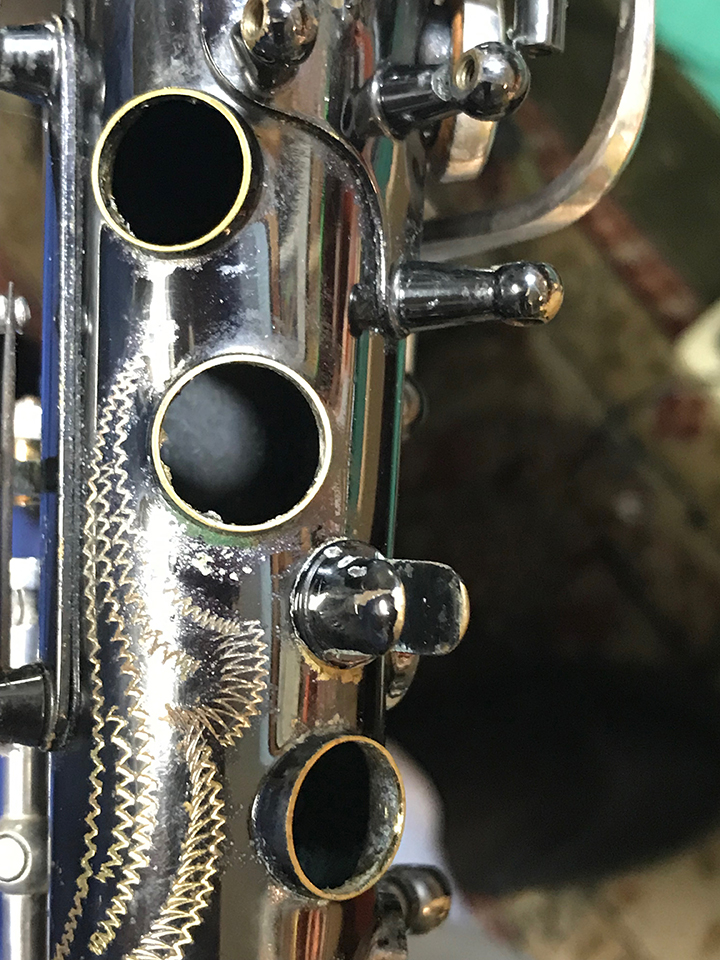 B&S Saxophone small palm key tone holes