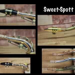 Sweet-Spott Ad for alto and tenor saxophone necks.. better intonation