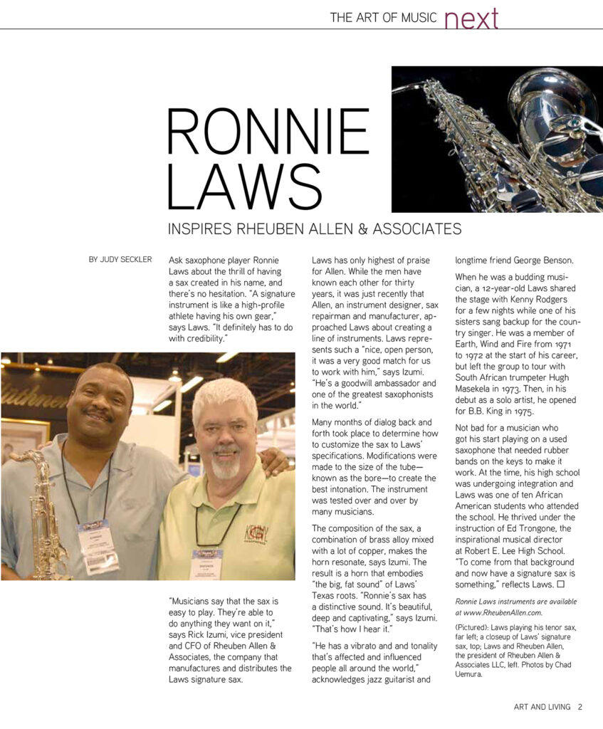 Ronnie Laws Article 