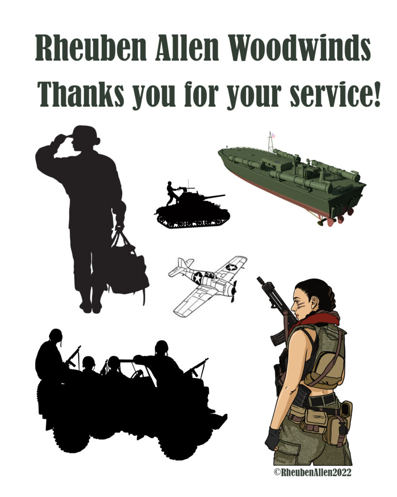 Rheuben Allen Woodwinds Thanks you fdor your service!