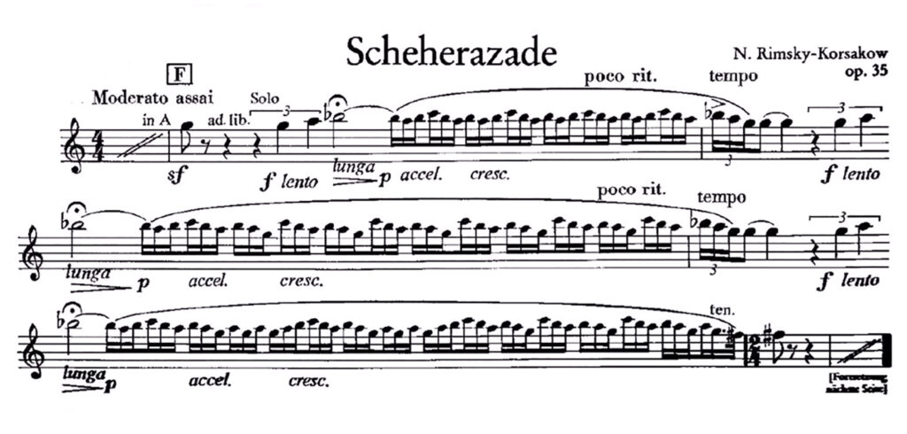 Scheherazade cklarinet solo...