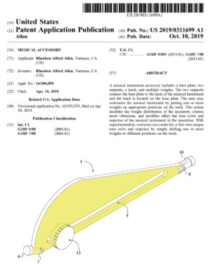 RA Sliding weight Neck Brace Patent